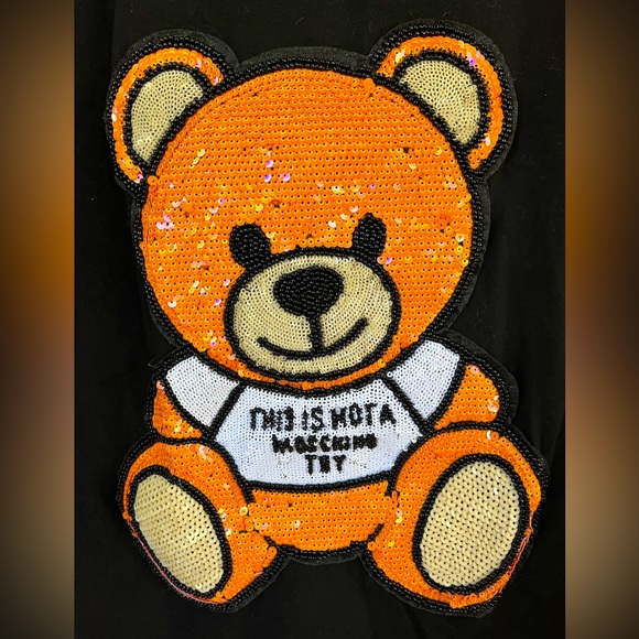 MOSCHINO Couture Bear Large T-Shirt Sequence - Picture 3 of 4